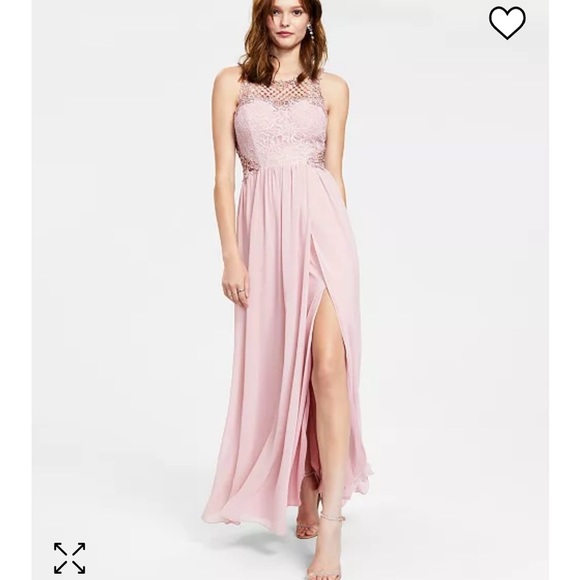 City Studio Embellished Illusion Tulip Gown - Picture 15 of 15